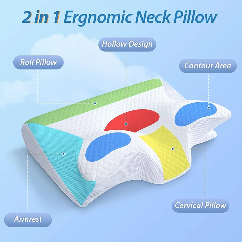 Welcouch Memory Foam Cervical Pillow