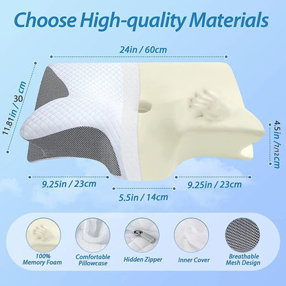Welcouch Memory Foam Cervical Pillow